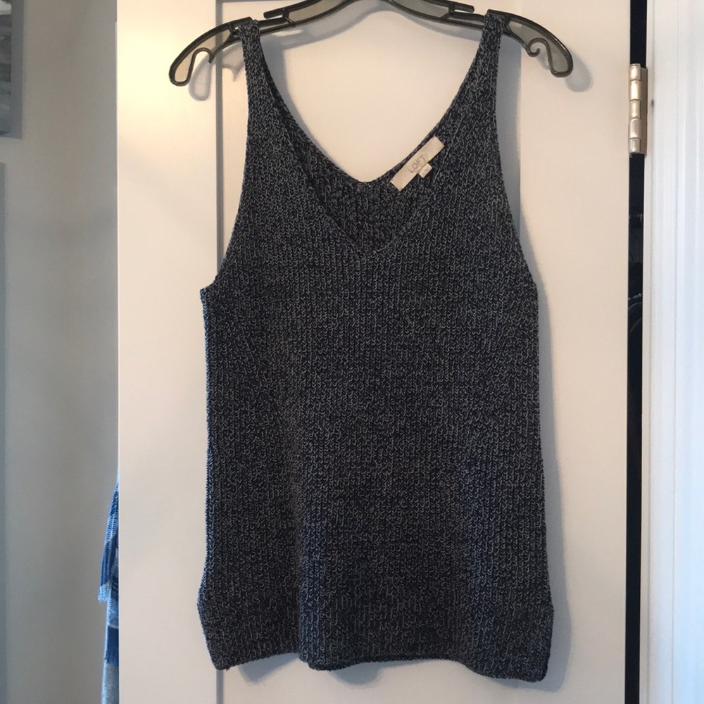 LOFT knit tank top size small